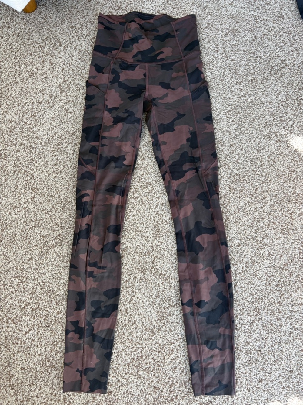 Lululemon Camo Fast and Free Leggings